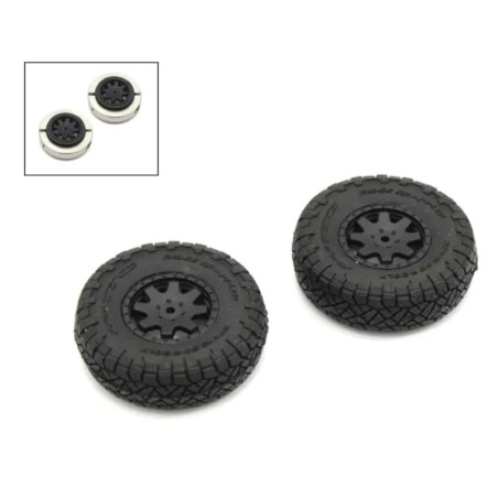 KYOSHO PNEUS MONTES-COLLES (2) TOYOTA 4RUNNER MINI-Z 4X4 MX01 HEAVY WEIGHT MXTH001HWB