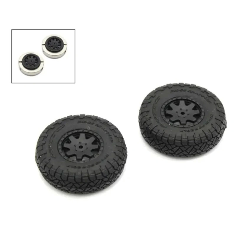 KYOSHO PREMOUNTED TIRE/WHEEL/WEIGHT (2) TOYOTA 4RUNNER MINI-Z 4X4 MX01 HEAVY WEIGHT MXTH001HWB