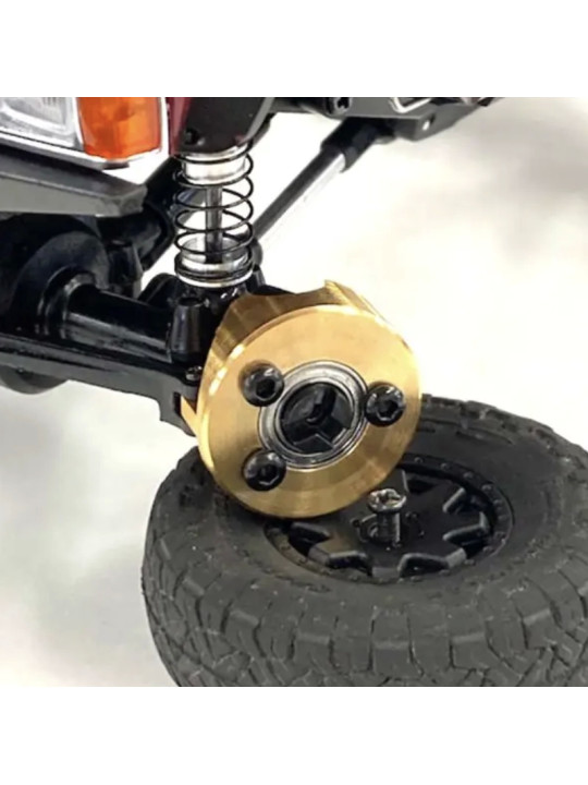 KYOSHO ENTRETOISES DE PORTE-FUSEES AVANT MINI-Z 4X4 MX01 (2) - LAITON MXW005