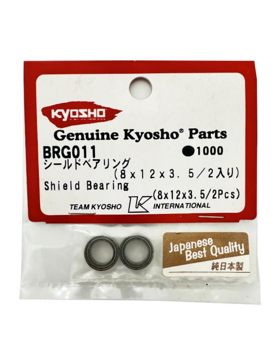 KYOSHO BALL BEARING 8X12X3.5MM (2) BRG011