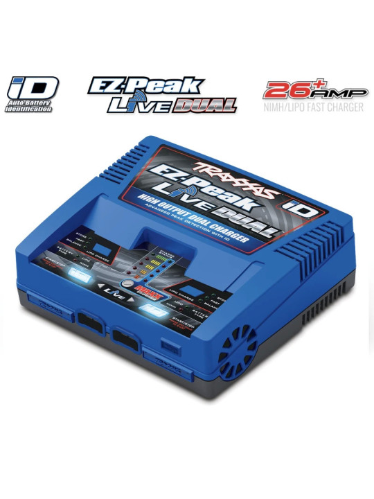 TRAXXAS PACK CHARGEUR LIVE 2973G + 2 x LIPO 4S 6700MAH 2890X PRISE TRAXXAS 2997G