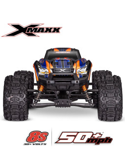TRAXXAS X-MAXX MONSTER TRUCK 4X4 8S BELTED ORANGE RADIO TQI & TSM RTR 77096-4-ORNG