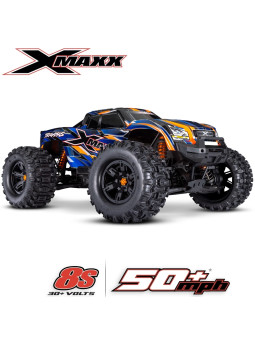 TRAXXAS X-MAXX MONSTER TRUCK 4X4 8S BELTED ORANGE RADIO TQI & TSM RTR 77096-4-ORNG