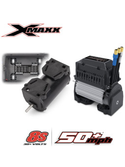 TRAXXAS X-MAXX MONSTER TRUCK 4X4 8S BELTED GREEN TQI RADIO & TSM RTR 77096-4-GRN