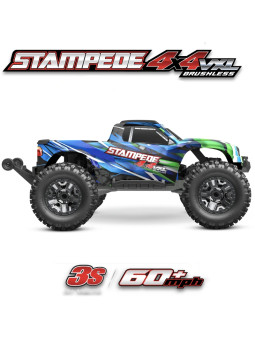 TRAXXAS STAMPEDE 4X4 VXL VERT HD 3S RTR 90376-4-GRN