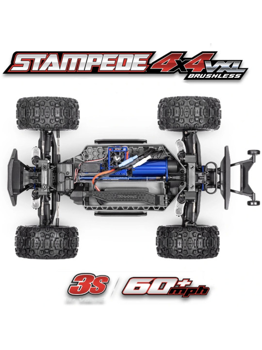 TRAXXAS STAMPEDE 4X4 VXL ROUGE HD 3S RTR 90376-4-RED