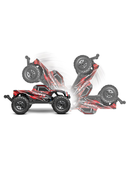 TRAXXAS STAMPEDE 4X4 VXL ROUGE HD 3S RTR 90376-4-RED