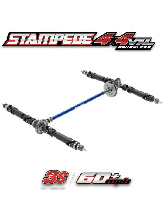TRAXXAS STAMPEDE 4X4 VXL ROUGE HD 3S RTR 90376-4-RED