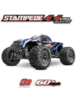 TRAXXAS STAMPEDE 4X4 VXL BLEU HD 3S RTR 90376-4-BLUE