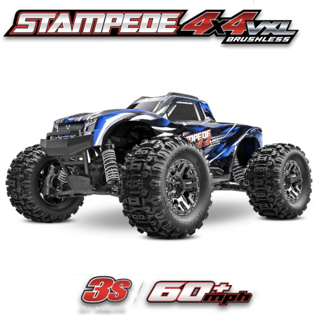 TRAXXAS STAMPEDE 4X4 VXL BLUE HD 3S RTR 90376-4-BLUE