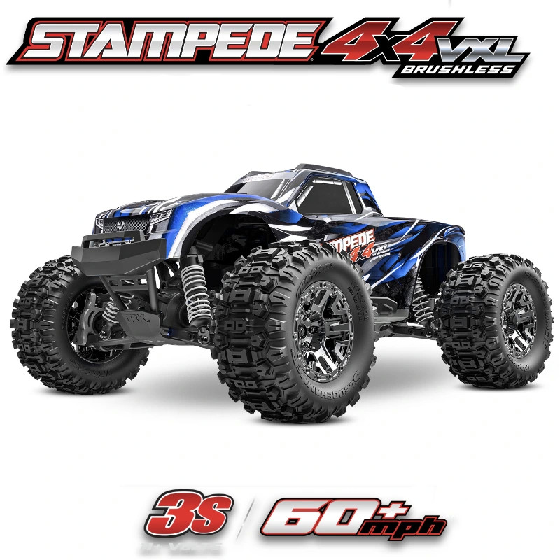 TRAXXAS STAMPEDE 4X4 VXL BLEU HD 3S RTR 90376-4-BLUE