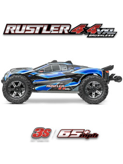 TRAXXAS RUSTLER STADIUM TRUCK 4X4 VXL BRUSHLESS VERT HD 1/10 TQI TSM RTR 67376-4-GRN