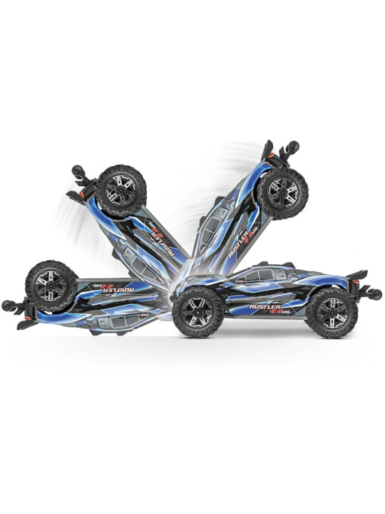 TRAXXAS RUSTLER STADIUM TRUCK 4X4 VXL BRUSHLESS VERT HD 1/10 TQI TSM RTR 67376-4-GRN