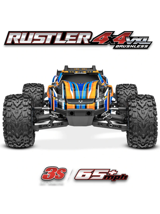 TRAXXAS RUSTLER STADIUM TRUCK 4X4 VXL BRUSHLESS GREEN HD 1/10 TQI TSM RTR 67376-4-GRN