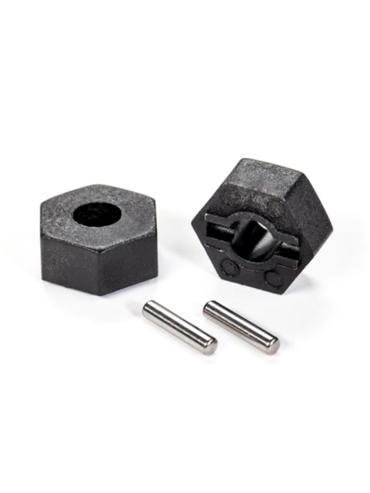 TRAXXAS HEXAGONES DE ROUES + GOUPILLES 12MM (X2) 1654