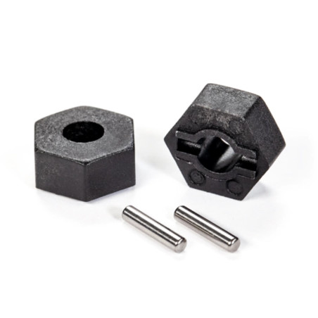 TRAXXAS WHEEL HUBS HEX (2) / STUB AXLE PINS (2) 1654