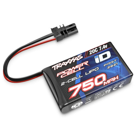 TRAXXAS LIPO 7,4V 750MAH 2S 20C - iD - TRX-4M 2821