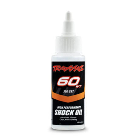 TRAXXAS HUILE SILICONE PREMIUM POUR AMORTISSEURS 60WT - 60CC 5035