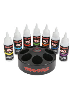 TRAXXAS SHOCK OIL SET WITH SPINNING CAROUSEL RACK 5038X