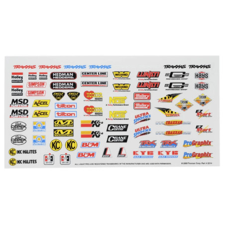 TRAXXAS AUTOCOLLANTS STAMPEDE 4X4 2514