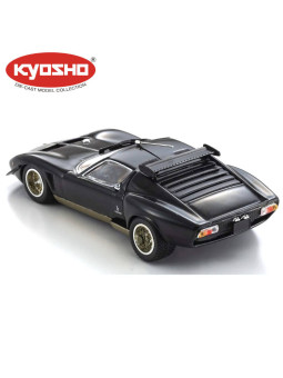 KYOSHO DIE CAST 1:43 LAMBORGHINI MIURA SVR 1970 BLACK-GOLD KS03203BKG