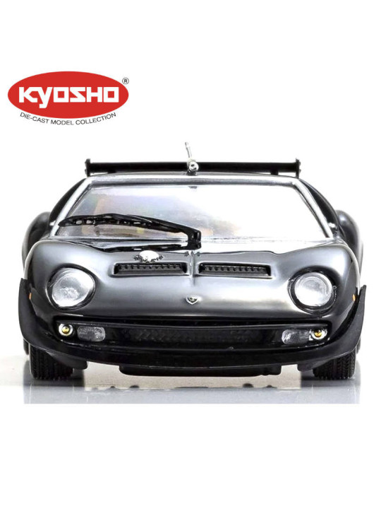 KYOSHO DIE CAST 1:43 LAMBORGHINI MIURA SVR 1970 BLACK-GOLD KS03203BKG