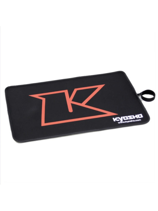 KYOSHO TAPIS DE STAND BIG K PIT MAT - NOIR  (L1000x600x4MM) 80822