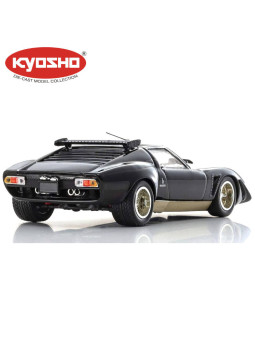 KYOSHO DIE CAST 1:43 LAMBORGHINI MIURA SVR 1970 BLACK-GOLD KS03203BKG