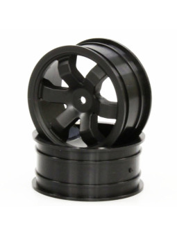 KYOSHO FAZER KOBRA FRONT BLACK WHEELS (2) FAH201BK
