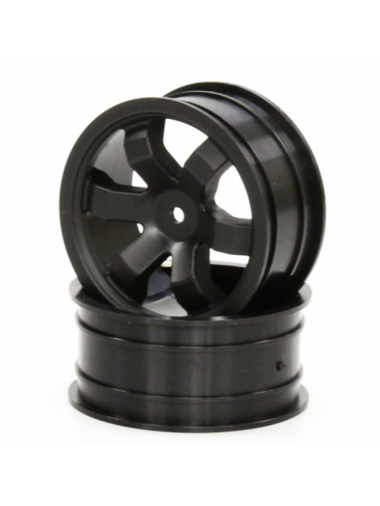 KYOSHO FAZER KOBRA FRONT BLACK WHEELS (2) FAH201BK