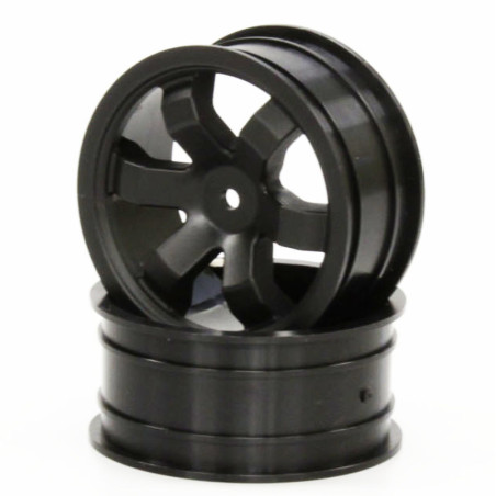 KYOSHO FAZER KOBRA FRONT BLACK WHEELS (2) FAH201BK