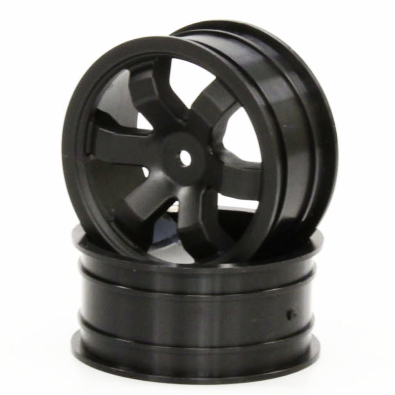 KYOSHO FAZER KOBRA FRONT BLACK WHEELS (2) FAH201BK