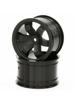 KYOSHO FAZER KOBRA REAR BLACK WHEELS (2) FAH202BK
