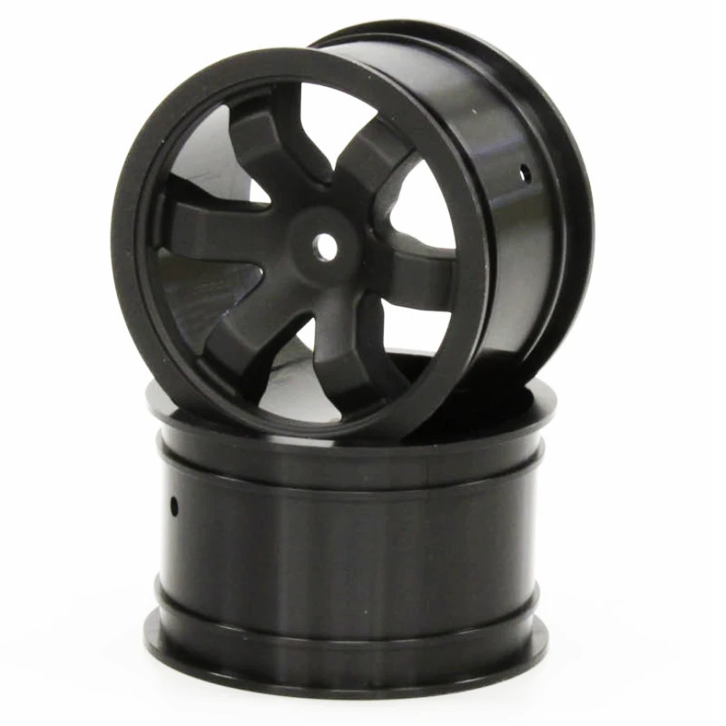 KYOSHO FAZER KOBRA REAR BLACK WHEELS (2) FAH202BK
