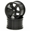 KYOSHO FAZER KOBRA REAR BLACK WHEELS (2) FAH202BK