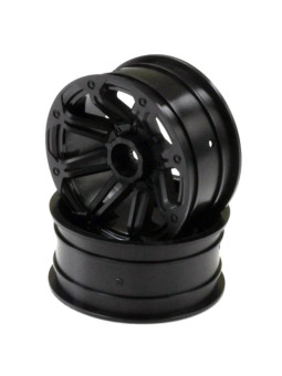 KYOSHO DIRT HOG FRONT BLACK WHEELS (2) FAH203BK