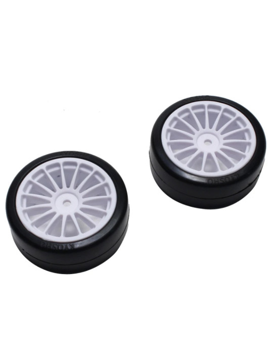 KYOSHO PNEUS DRIFT MONTES-COLLES FAZER VE-X 1:10 (2) - BLANCHES FAT302W