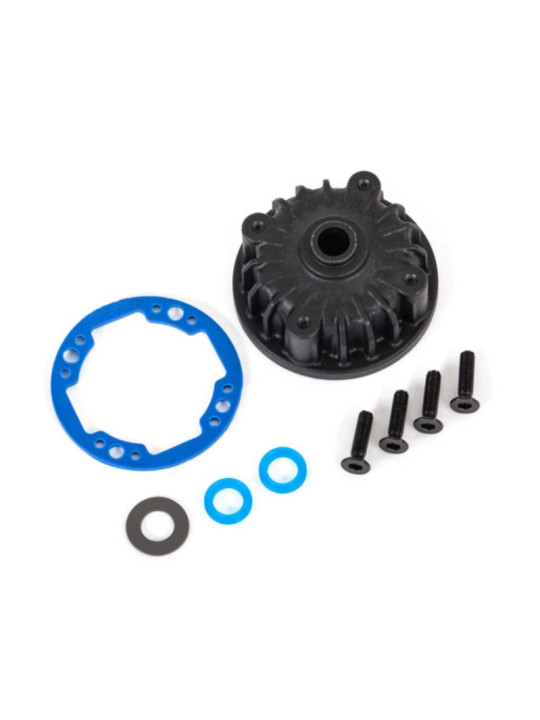 TRAXXAS CARRIER, DIFFERENTIAL/ X-RING GASKET/ O-RING (2) 9081