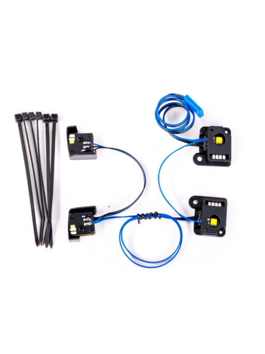 TRAXXAS PRO SCALE® LED LIGHT SET, FRONT & REAR, COMPLETE (INCLUDES LIGHT HARNESS, ZIP TIES (6) (FITS 9811 BODY) 9883