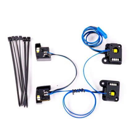 TRAXXAS PRO SCALE® LED LIGHT SET, FRONT & REAR, COMPLETE (INCLUDES LIGHT HARNESS, ZIP TIES (6) (FITS 9811 BODY) 9883