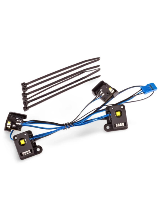 TRAXXAS PRO SCALE® LED LIGHT SET, FRONT & REAR, COMPLETE (INCLUDES LIGHT HARNESS, ZIP TIES (6) (FITS 9811 BODY) 9883