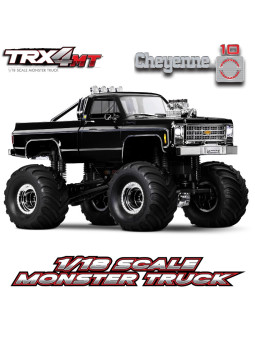 TRAXXAS TRX-4MT CHEVROLET CHEYENNE K10 BLACK MONSTER TRUCK 1/18 RTR 98064-1-BLK