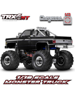 TRAXXAS TRX-4MT CHEVROLET CHEYENNE K10 BLACK MONSTER TRUCK 1/18 RTR 98064-1-BLK