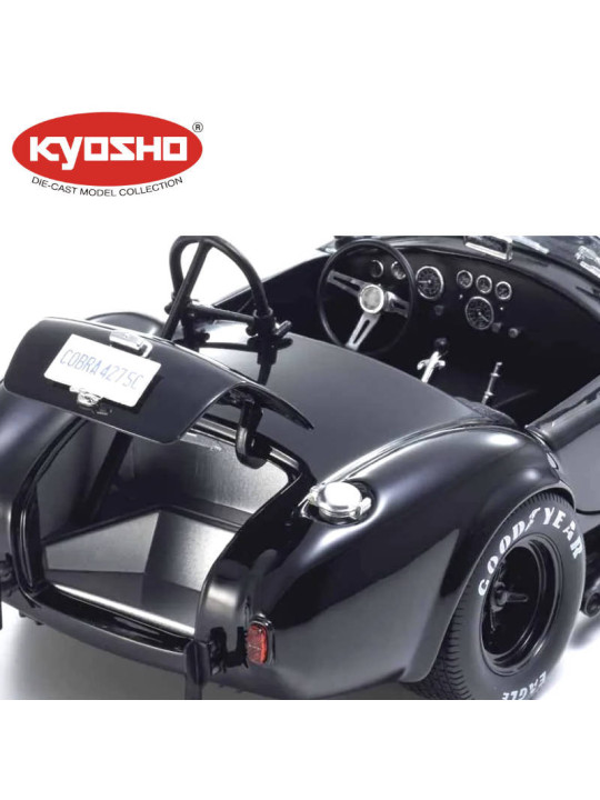 KYOSHO DIE CAST 1:18 SHELBY COBRA 427 S/C SPIDER 1962 BLACK KS08047BK