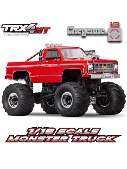 TRAXXAS TRX-4MT CHEVROLET CHEYENNE K10 RED MONSTER TRUCK 1/18 RTR 98064-1-RED