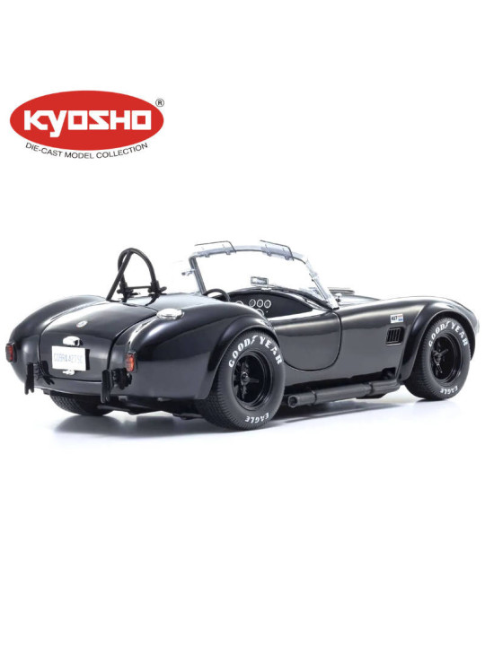 KYOSHO DIE CAST 1:18 SHELBY COBRA 427 S/C SPIDER 1962 NOIRE KS08047BK