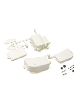 KYOSHO RECEIVER AND BATTERY BOX INFERNO MP9-MP10 - WHITE IFF001WB