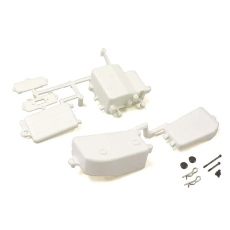 KYOSHO BOITIER RECEPTEUR & BATTERIE INFERNO MP9-MP10 - BLANC IFF001WB