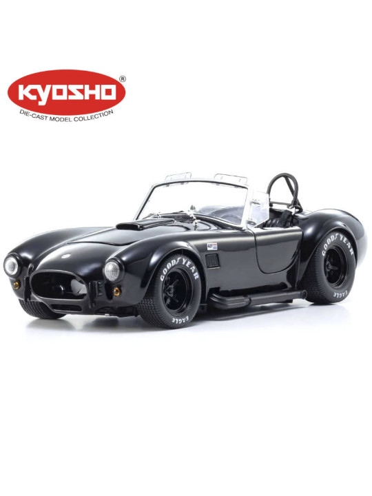 KYOSHO DIE CAST 1:18 SHELBY COBRA 427 S/C SPIDER 1962 BLACK KS08047BK