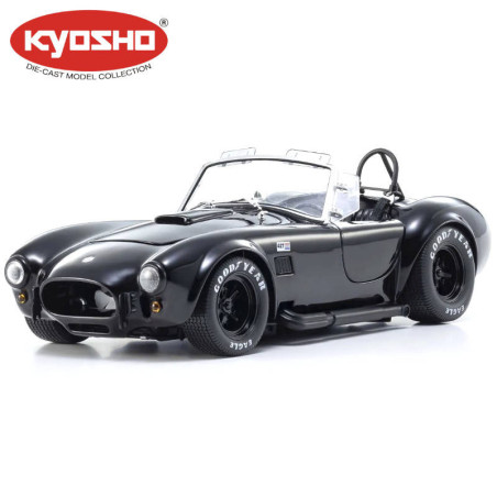 KYOSHO DIE CAST 1:18 SHELBY COBRA 427 S/C SPIDER 1962 BLACK KS08047BK